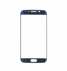 Стекло тачскрина для Samsung G925 Galaxy S6 Edge синее с олеофобным покрытием, закалённое HC
