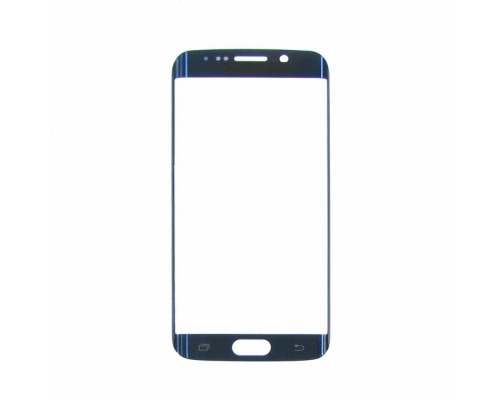 Стекло тачскрина для Samsung G925 Galaxy S6 Edge синее с олеофобным покрытием, закалённое HC