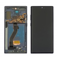 Дисплей для Samsung N975F Galaxy Note 10 Plus с чёрным тачскрином и чёрной корпусной рамкой OLED
