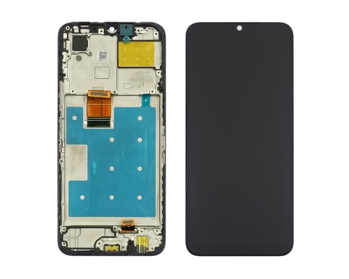 Дисплей для Huawei Honor X6 с чёрным тачскрином и корпусной рамкой