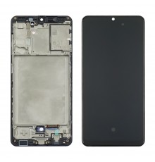 Дисплей для Samsung A315 Galaxy A31 (2020) с чёрным тачскрином и корпусной рамкой Original