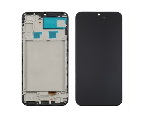Дисплей для Samsung A245 Galaxy A24 (2023) с чёрным тачскрином и корпусной рамкой OLED
