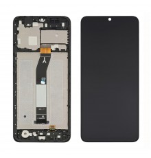 Дисплей для Xiaomi Redmi A3 с чёрным тачскрином и корпусной рамкой