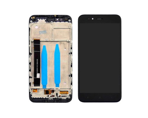 Дисплей для Xiaomi Mi 5X/ Mi A1 с чёрным тачскрином и корпусной рамкой