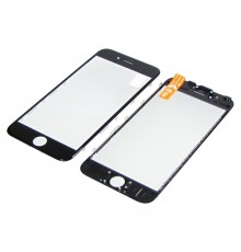 Стекло тачскрина для Apple iPhone 6s чёрное с рамкой и OCA плёнкой HC