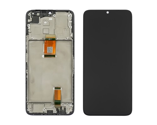 Дисплей для Huawei Honor X6A с чёрным тачскрином и корпусной рамкой