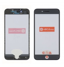 Стекло тачскрина с OCA плёнкой для Apple iPhone 8 чёрное с рамкой G+OCA Pro