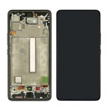 Дисплей для Samsung A536 Galaxy A53 (2022) с чёрным тачскрином и чёрной корпусной рамкой Original