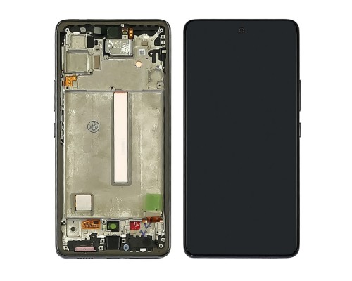 Дисплей для Samsung A536 Galaxy A53 (2022) с чёрным тачскрином и чёрной корпусной рамкой Original