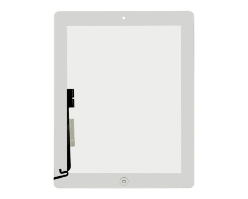 Тачскрин для Apple iPad 4 белый с кнопкой Home