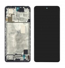 Дисплей для Xiaomi Redmi Note 10 Pro с чёрным тачскрином и корпусной рамкой IPS