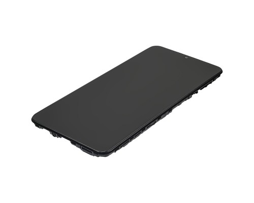Дисплей для Samsung A047F Galaxy A04S (2022) с чёрным тачскрином и корпусной рамкой