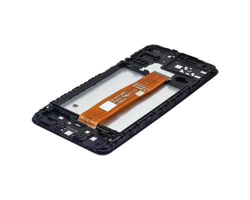Дисплей для Samsung A047F Galaxy A04S (2022) с чёрным тачскрином и корпусной рамкой