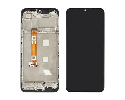 Дисплей для Oppo A17 с чёрным тачскрином и корпусной рамкой
