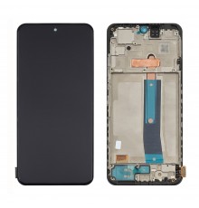Дисплей для Xiaomi Redmi Note 11S с чёрным тачскрином и корпусной рамкой OLED