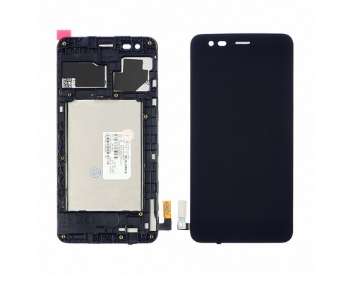Дисплей для LG K4 (2017) M160 с чёрным тачскрином и корпусной рамкой
