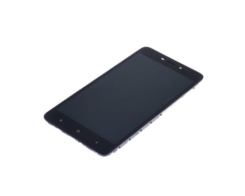 Дисплей для Xiaomi Redmi 4A с чёрным тачскрином и корпусной рамкой