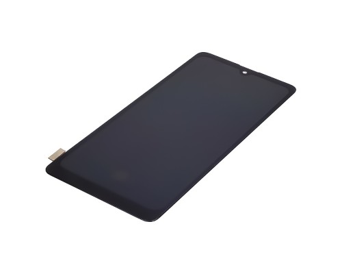 Дисплей для Samsung A715 Galaxy A71 (2020) с чёрным тачскрином (с широким ободком) OLED