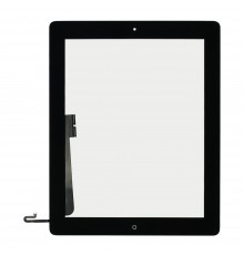 Тачскрин для Apple iPad 4 чёрный с кнопкой Home