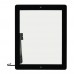 Тачскрин для Apple iPad 4 чёрный с кнопкой Home