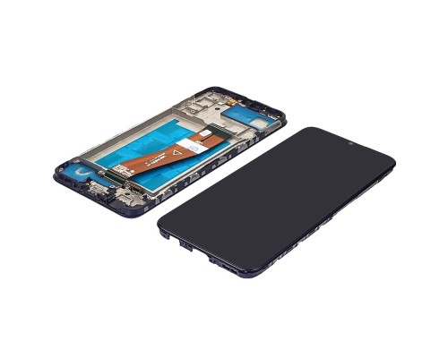Дисплей для Samsung A025/ A037 Galaxy A02S/ A03S с чёрным тачскрином и корпусной рамкой