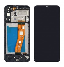 Дисплей для Samsung A042F Galaxy A04E (2022) с чёрным тачскрином и корпусной рамкой
