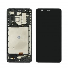 Дисплей для Samsung A013 Galaxy A01 Core (2020) с чёрным тачскрином и корпусной рамкой
