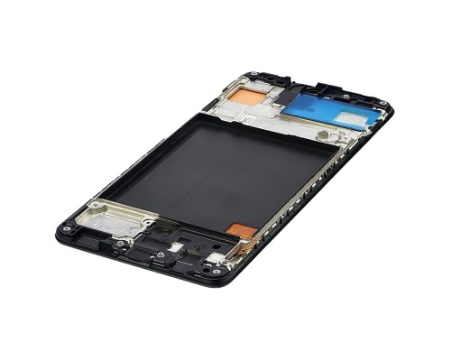Дисплей для Samsung A515 Galaxy A51 (2020) с чёрным тачскрином и корпусной рамкой OLED