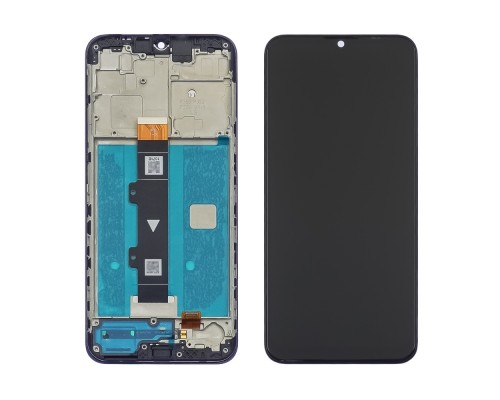 Дисплей для Motorola Moto G10 с чёрным тачскрином и корпусной рамкой