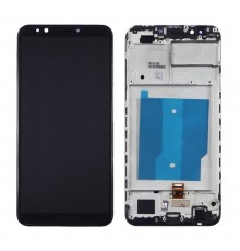 Дисплей для Huawei Y7 2018/ Nova 2 Lite с чёрным тачскрином и корпусной рамкой