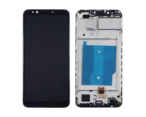 Дисплей для Huawei Y7 2018/ Nova 2 Lite с чёрным тачскрином и корпусной рамкой