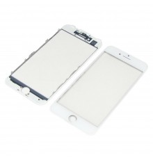 Стекло тачскрина для Apple iPhone 7 белое с рамкой и OCA плёнкой HC