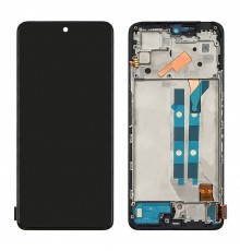 Дисплей для Xiaomi Redmi Note 12 Pro (4G) с чёрным тачскрином и корпусной рамкой OLED