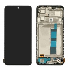 Дисплей для Xiaomi Redmi Note 12 (4G) с чёрным тачскрином и корпусной рамкой IPS