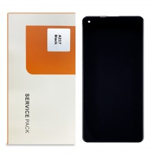 Дисплей для Samsung A217 Galaxy A21S (2020) с чёрным тачскрином Service Pack