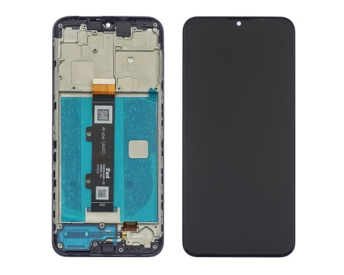 Дисплей для Motorola Moto G20 с чёрным тачскрином и корпусной рамкой