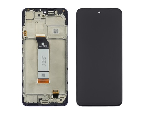 Дисплей для Xiaomi Poco M3 Pro/ Note 10 (5G) с чёрным тачскрином и корпусной рамкой