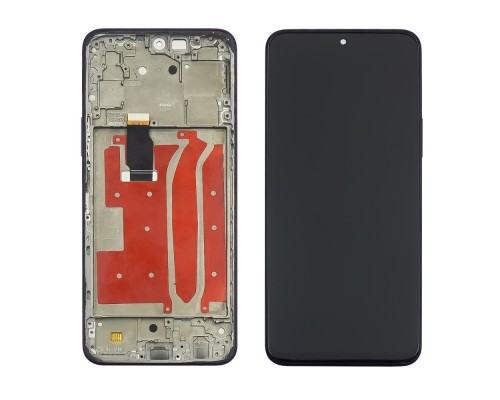 Дисплей для Huawei Honor X8 с чёрным тачскрином и корпусной рамкой