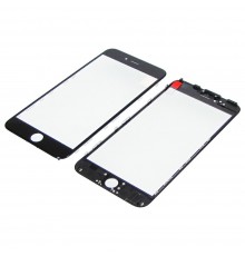 Стекло тачскрина для Apple iPhone 6 Plus чёрное с рамкой и OCA плёнкой HC