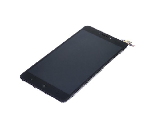 Дисплей для Xiaomi Redmi Note 4X с чёрным тачскрином и корпусной рамкой