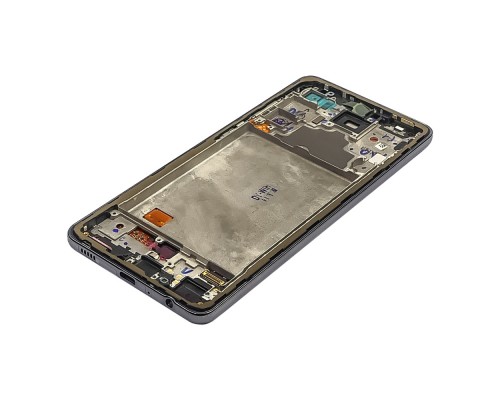 Дисплей для Samsung A725 Galaxy A72 (2021) с чёрным тачскрином и чёрной корпусной рамкой OLED