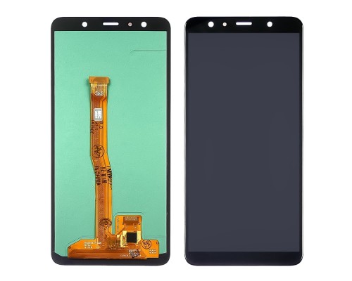 Дисплей для Samsung A750 Galaxy A7 (2018) с чёрным тачскрином OLED