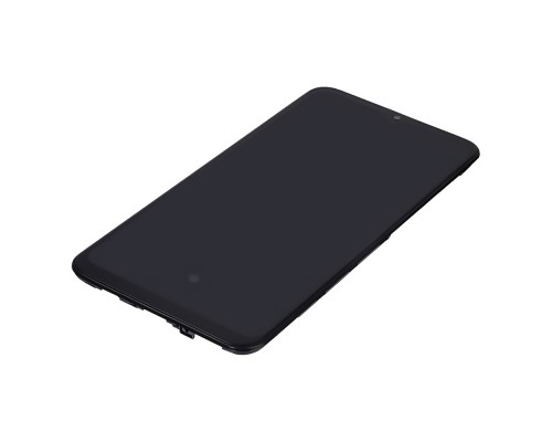 Дисплей для Samsung A307 Galaxy A30S (2019) с чёрным тачскрином и корпусной рамкой OLED