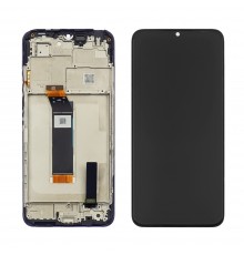 Дисплей для Xiaomi Poco M4 5G/ M5/ Redmi Note 11E с чёрным тачскрином и корпусной рамкой