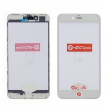 Стекло тачскрина с OCA плёнкой для Apple iPhone 7 Plus белое с рамкой и сеточкой G+OCA Pro