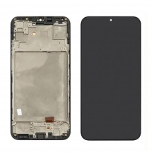 Дисплей для Samsung A155 Galaxy A15 (2023) с чёрным тачскрином и корпусной рамкой OLED