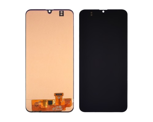 Дисплей для Samsung A205 Galaxy A20 (2019) с чёрным тачскрином OLED