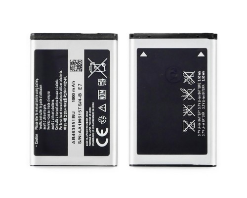 Аккумулятор AB463651BU для Samsung S3650/ B5310/ C3312/ C3782/ C5510/ C6112/ J800/ L700 AAAA