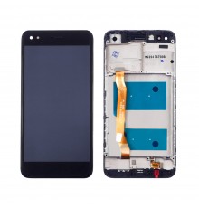 Дисплей для Huawei Y6 Pro (2017)/ P9 Lite mini/ Nova Lite (2017) с чёрным тачскрином и корпусной рамкой