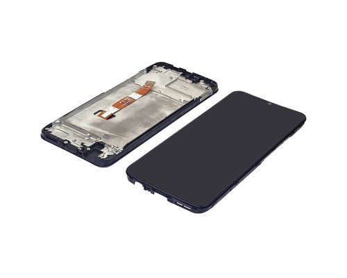 Дисплей для Realme C11 (2020)/ Narzo 50A (2021) с чёрным тачскрином и корпусной рамкой